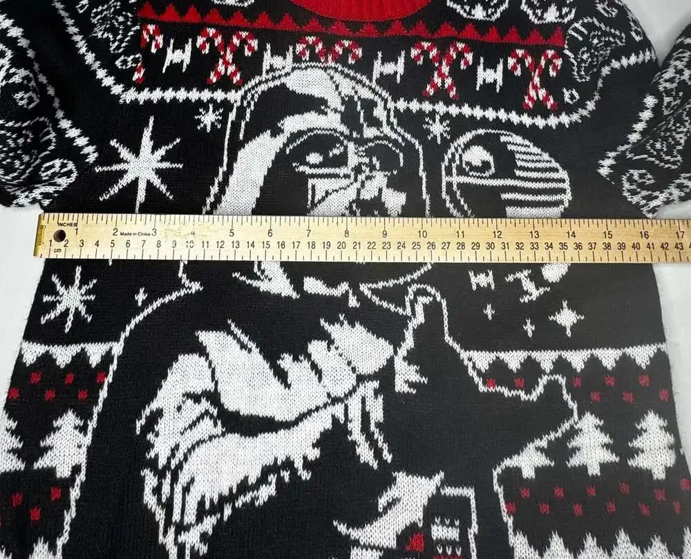 Star Wars Darth Vader Christmas Sweater Size S (34-36) Black